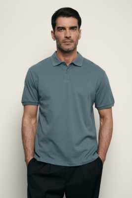 Базовое поло из хлопка прямого силуэта