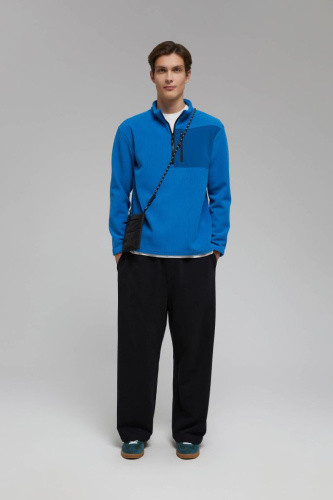 Толстовка-поло с накладным карманом