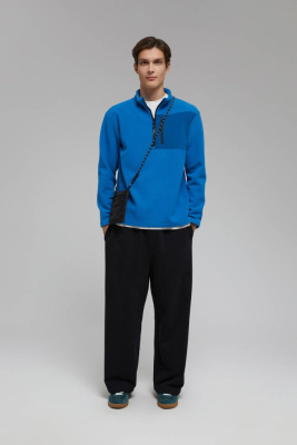 Толстовка-поло с накладным карманом