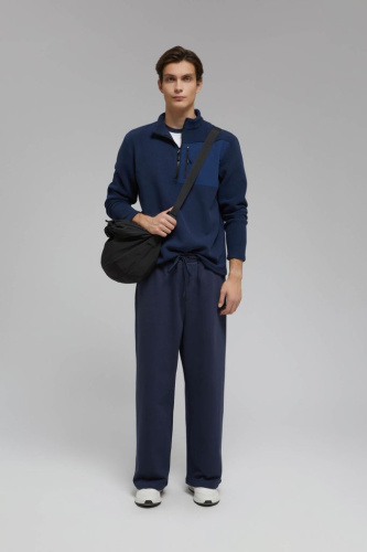 Толстовка-поло с накладным карманом