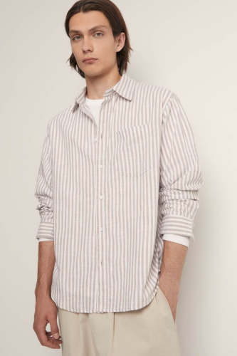 Рубашка свободного силуэта в полоску