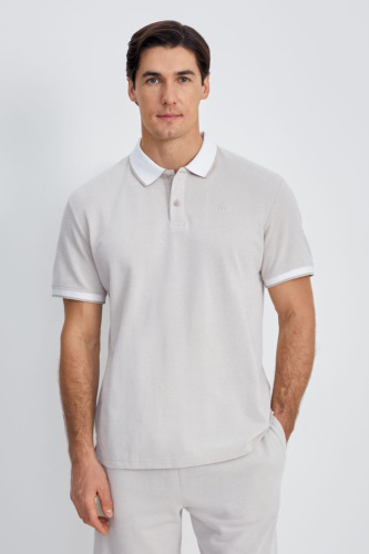 Поло с контрастной отделкой