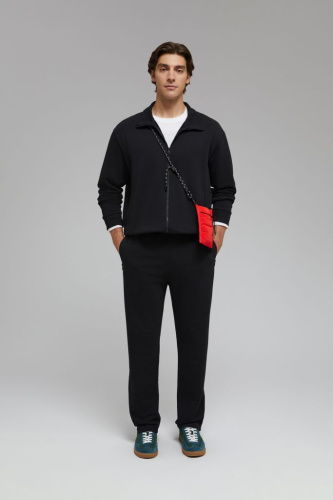 Толстовка на молнии с воротником-стойкой