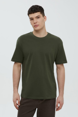 Базовая футболка из хлопка прямого силуэта