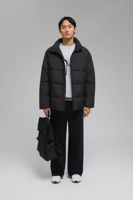 Утепленная куртка с воротником-стойкой