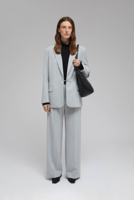 Прямые брюки в полоску