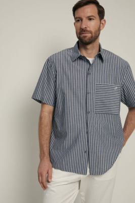 Рубашка с коротким рукавом свободного силуэта