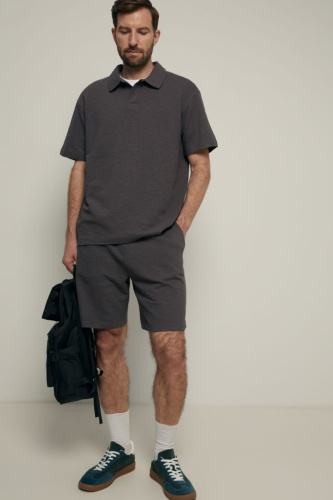 Поло из хлопка свободного силуэта