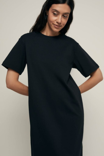 Платье-футболка из трикотажного интерлока