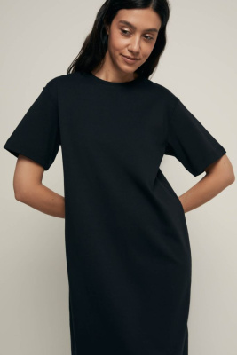Платье-футболка из трикотажного интерлока