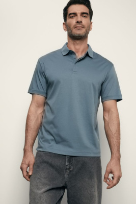 Поло из мерсеризованного хлопка