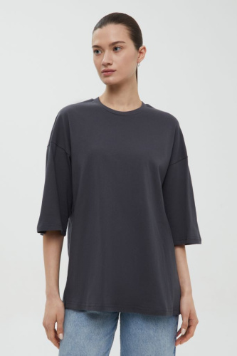 Футболка унисекс из хлопка оверсайз силуэта