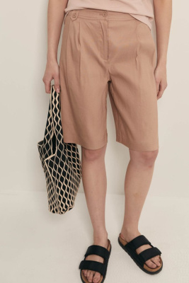 Шорты-бермуды с добавлением льна