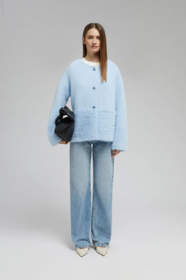 Кардиган прямого кроя