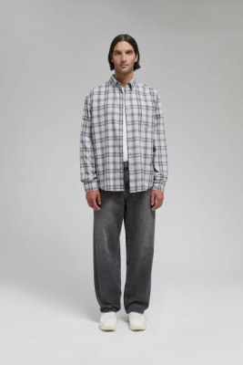 Рубашка из хлопковой фланели в клетку