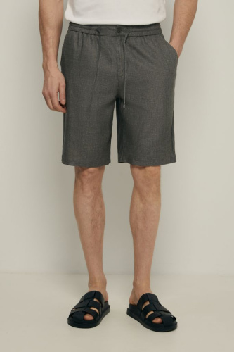 Шорты на резинке с добавлением льна