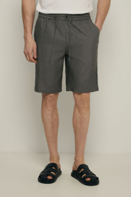 Шорты на резинке с добавлением льна