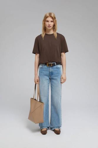 Футболка свободного кроя из хлопка