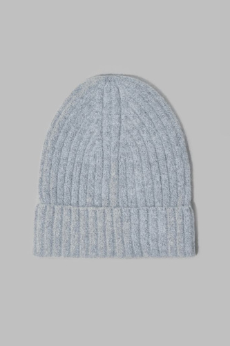 Шапка-бини с шерстью