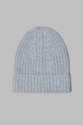 Шапка-бини с шерстью