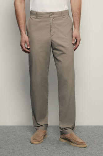 Брюки зауженного кроя из хлопка