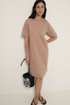 Платье-футболка из трикотажного интерлока