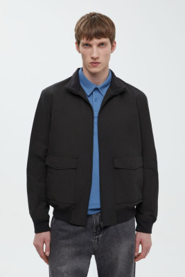 Ветровка-бомбер со съемным капюшоном