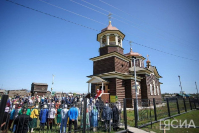 Единственная уцелевшая в Хангаласском районе церковь XIX века открылась после реставрации / ЯСИА  Хангаласский Республика Саха (Якутия)