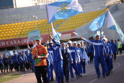 В Якутске прошла торжественная церемония открытия спартакиады учащихся «Спортивные якутяне» / Мария Архипова Якутск Якутск Республика Саха (Якутия)