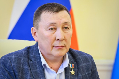 Героя России Александра Колесова чествовали в Якутске в преддверии Дня России / Нюргун Семенов Якутск Якутск Республика Саха (Якутия)