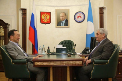 Вячеслав Штыров поддержал выдвижение Айсена Николаева на выборы главы Якутии / ЯСИА   