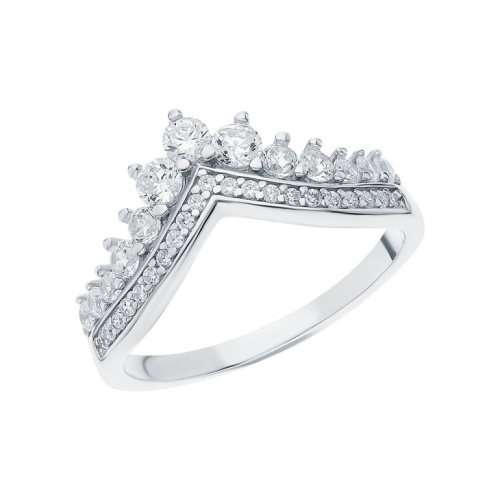 Серебряное кольцо с фианитами