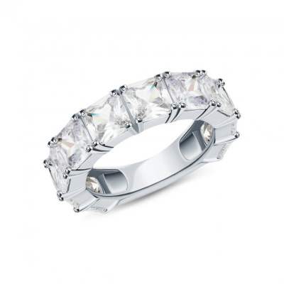 Серебряное кольцо с фианитами