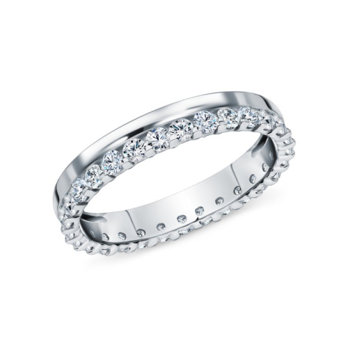 Золотое обручальное кольцо с бриллиантами