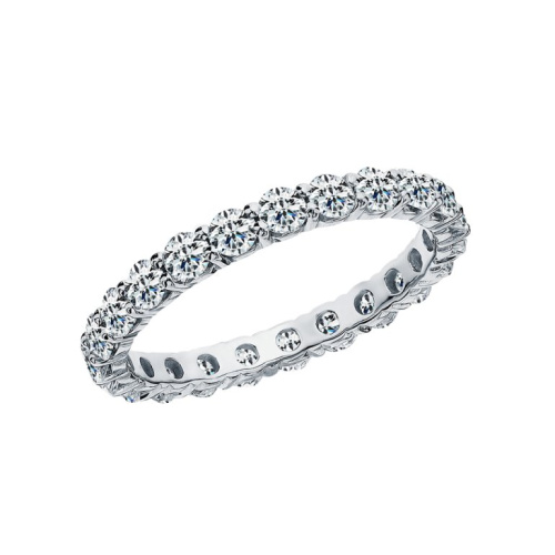 Золотое кольцо с бриллиантами природными