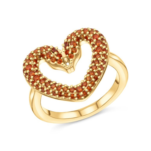 Серебряное кольцо с фианитами