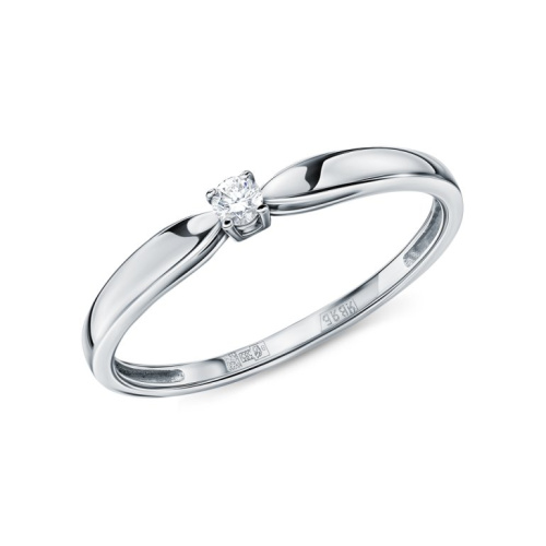 Золотое кольцо с бриллиантами природными