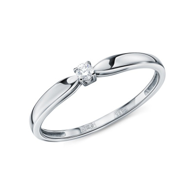 Золотое кольцо с бриллиантами природными