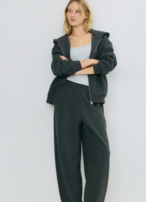 Утеплённые брюки, Серый