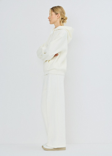 Широкие брюки с лампасами, Бежевый