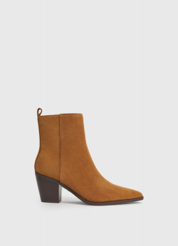 Казаки из натуральной замши, Бежевый