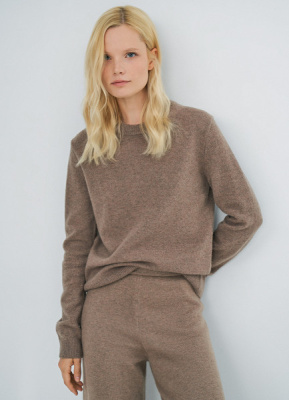 Джемпер из шерсти, Коричневый