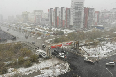 Фотофакт: в Якутске выпал первый снег / Николай Борисов Якутск Якутск Республика Саха (Якутия)