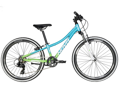 Подростковый велосипед Haro Novatrack Katrina 24 V-Brake, год 2025, цвет Зеленый-Голубой, ростовка 10
