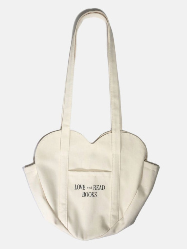 Сумка-сердце "Love and read"