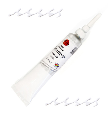 Контур по ткани ТАИР 20 мл белый