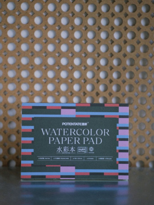 Альбом-склейка для акварели Potentate 13,5х19 см 20 л 300 г 100% хлопок, мелкое зерно