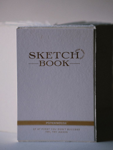 Скетчбук для рисование Potentate A5(142x210) 120 л 100 г, 100% целлюлоза, мелкое зерно, рельефный край, белый