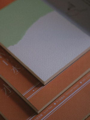 Альбом -склейка для акварели Potentate 135x190 мм 16 л 400 г, 100%, среднее зерно, оранжевый