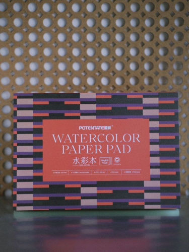 Альбом-склейка для акварели Potentate 19,5х27 см 20 л 300 г 100% хлопок, крупное зерно